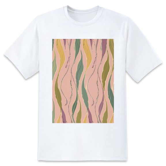 Basic Oversize Tees For WomenLeaves Loose Boyfriend Shirts Casual Blouse round neck