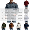thumbnail image 3 of thefmos Men's Plus Size Long Sleeve Corduroy Shacket Fall Winter Casual Button Down Shirt Classic Collared Work Outfits Tops, White XL, 3 of 9