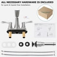 thumbnail image 5 of PARLOS Centerset 2-Handle Waterfall Bathroom Sink Faucet with Pop-Up Drain, 5 of 6