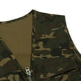 thumbnail image 6 of IROINNID Men's V-Neck Sleeveless Camoflage Casual Outdoor Vest Jacket Lightweight Vest With Pockets, 6 of 9