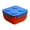 D, variant on Building Block Lunch Container for Picnic and School DIY Design with Secure Lid for Microwave Heating Colorful and Durable