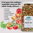 thumbnail image 3 of Harmony House Premium Vegetable Soup Mix - Dehydrated Vegetables for Cooking, Camping, Emergency Supply and More (12 oz, Quart Size Jar), 3 of 7