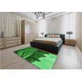thumbnail image 5 of Ahgly Company Machine Washable Indoor Square Transitional Green Area Rugs, 3' Square, 5 of 7