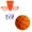 Orange, variant on Green Green 8.3-Inch Mute Foam Basketball Indoor Silent Dribble Training Ball For Kids Soft Sponge Toy With Mesh Bag Pump