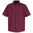 thumbnail image 4 of Red Kap Men's RK Poplin Dress Shirt, Burgundy, SS 4XL, 4 of 7