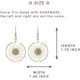 thumbnail image 4 of Pendientes colgantes circulares Yuxing con flores prensadas, 4 of 5