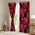 thumbnail image 3 of Erosebridal Rustic Lavender Black Kitten Curtains Pack of 2 (42x84 Each),Red Black Purple Curtains Blackout For Girls Boys, 3 of 7