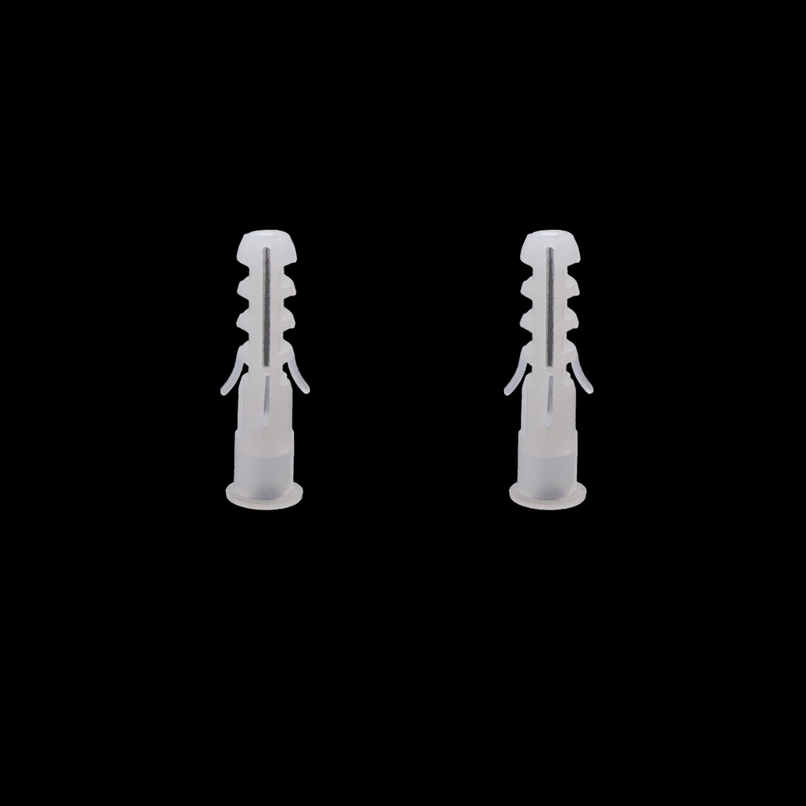 M5 x 25 mm Plastic Drywall Expansion Pipe Drywall Anchors Ribbed Wall Anchors,Pack of 1000