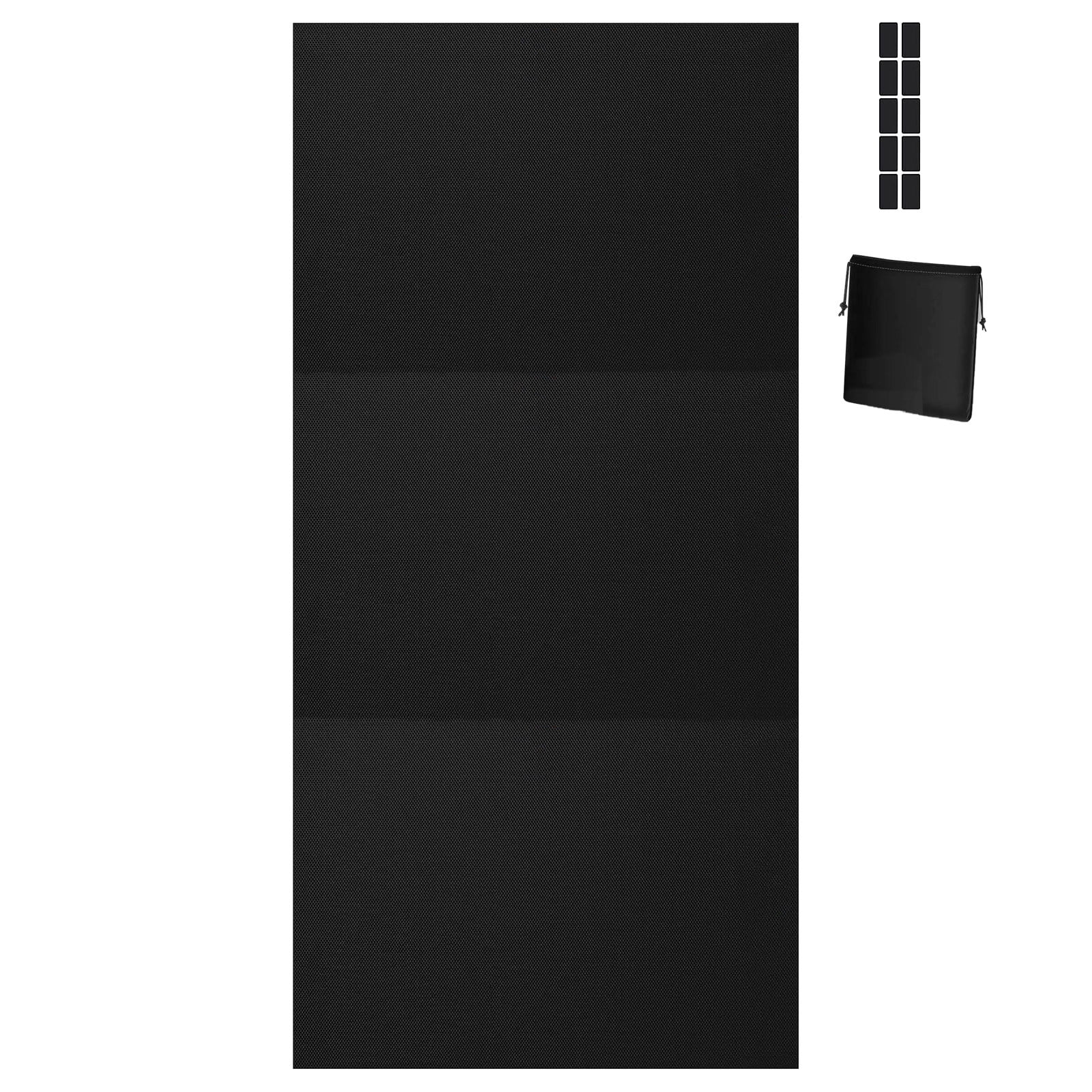 Homerr Travel Blackout Curtain No Drill Blackout Curtain Blackout Curtain Travel Window Blind Shade Portable Removable No Drill Light UV Block