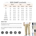 thumbnail image 2 of GrmtClth Mens Linen Straight Leg Pants Drawstring Elastic Waist Lightweight Breathable Casual Summer Trousers with Pockets Khaki M, 2 of 3
