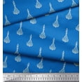 thumbnail image 3 of Soimoi Rayon Fabric Leaves & Floral Block Fabric Prints by Yard 56 Inch Wide, 3 of 3