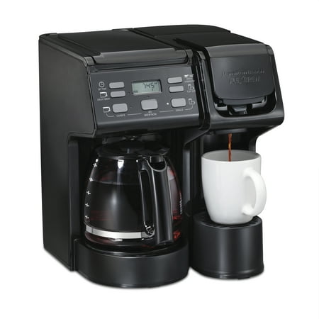 Hamilton Beach FlexBrew Trio Coffee Maker  Single Serve or 12 Cups  Black  49904