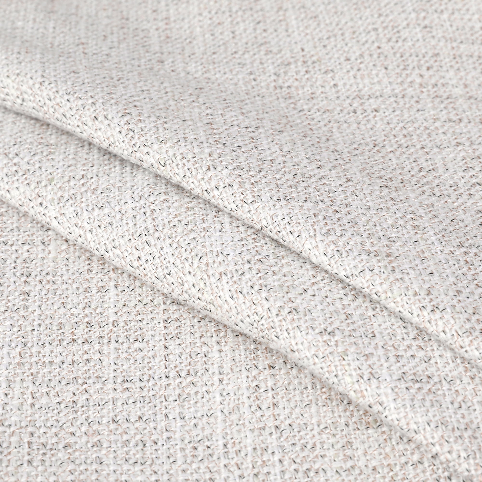 Unique Bargains Linen Pillow Covers Solid Color Throw Pillow Covers for Home Sofa 1 Pair White 18" x 18"