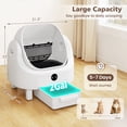 thumbnail image 3 of Gymax Self-Cleaning Open-Top Cat Litter Box for Multi-Cat & Senior Cats Home, 3 of 10
