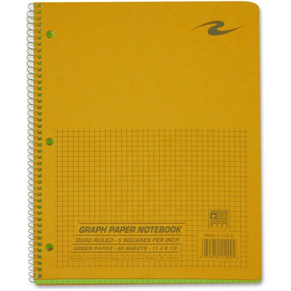 Graph Paper Spiral Notebook