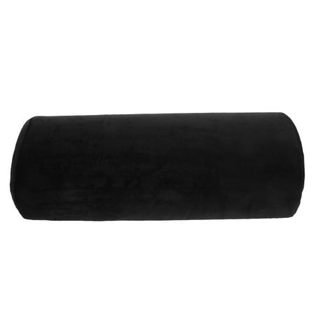 HEATSHAKING 1Set Bolster Pillow For Legs Black Half Round Shape For Car Plane Travel