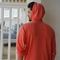 thumbnail image 4 of Reel Life Circle Palm Ocean Washed Captiva Hoodie - Small - Spicy Orange, 4 of 4