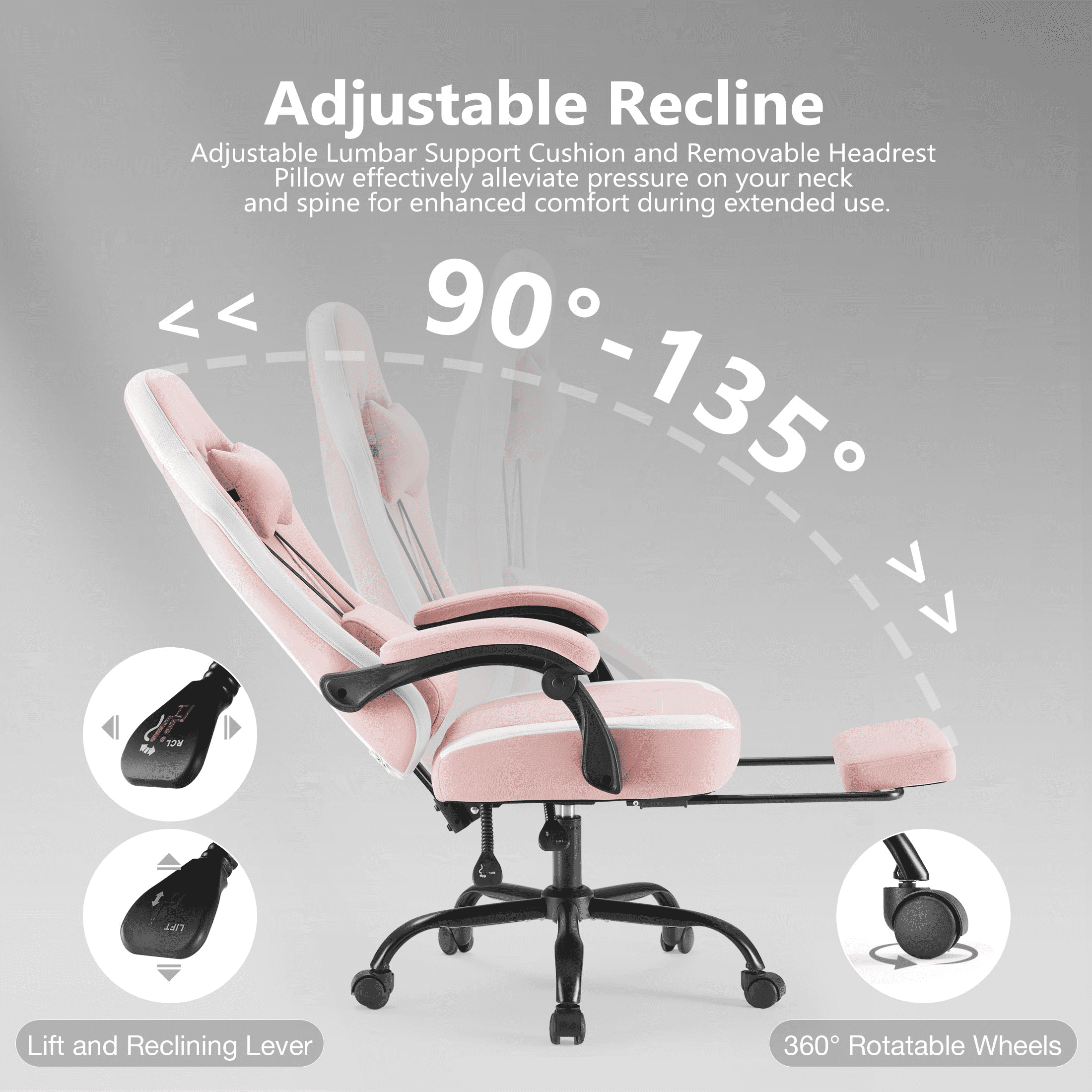 MAYEERTY Armless Criss Cross Chair, Wide Seat Office Desk Chair with Wheels, Swivel Height-Adjustable Computer Chair