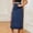Dark Blue, variant on Women's Casual Denim Skirt With Stretchy Waist Stylish And Comfortable Midi Dress For Everyday Wear Hot Skirt Heart Skirt Skirt Cover Ups for Women Jean Skirts for Women Knee Length Midi Skirts for
