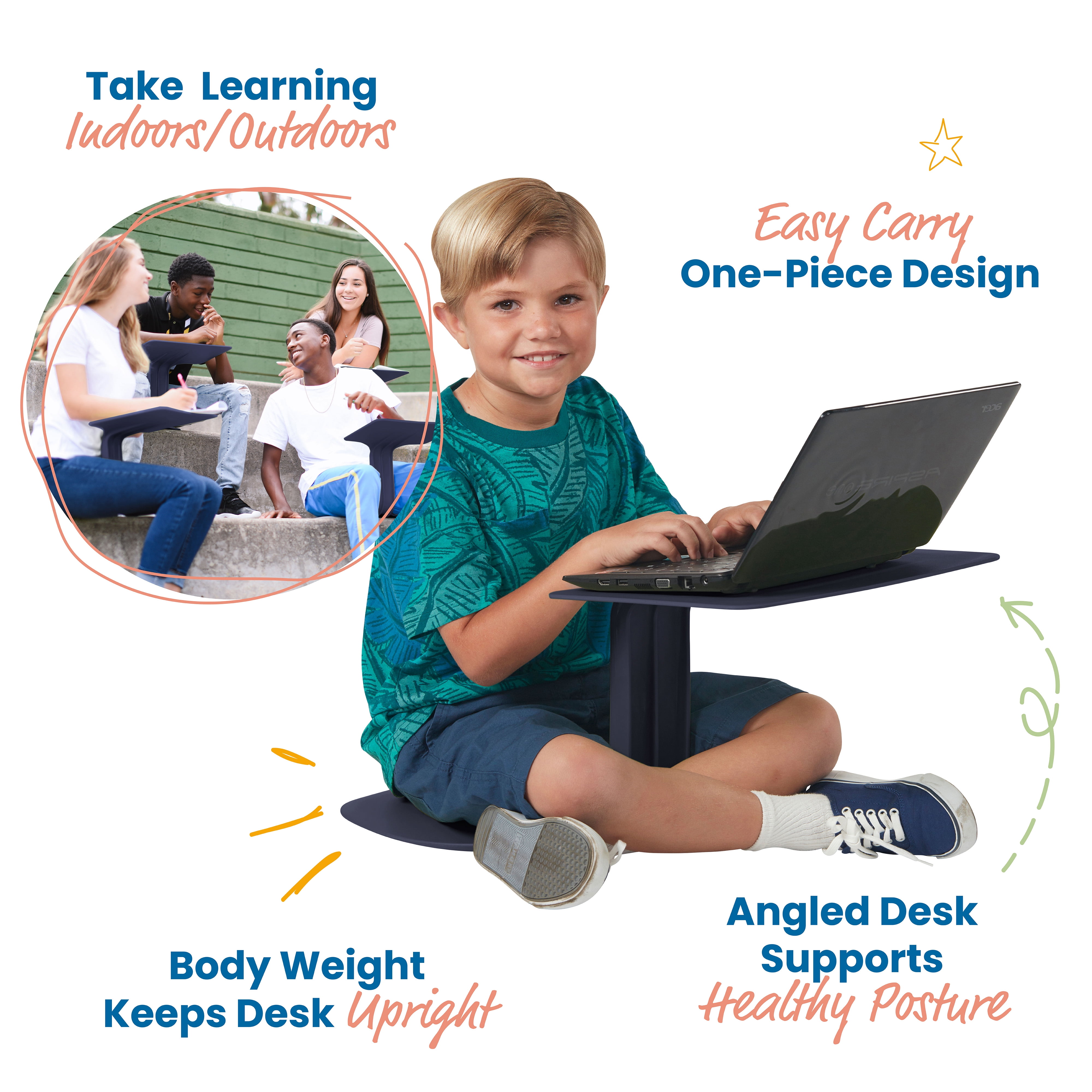 ECR4Kids - The Surf Portable Lap Desk