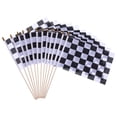 thumbnail image 5 of DEEPCRAFF Multi-Color Racing Checkered Flags on Wooden Sticks, Lightweight and Fade-Resistant Decorative Flags for Events, 5 of 6