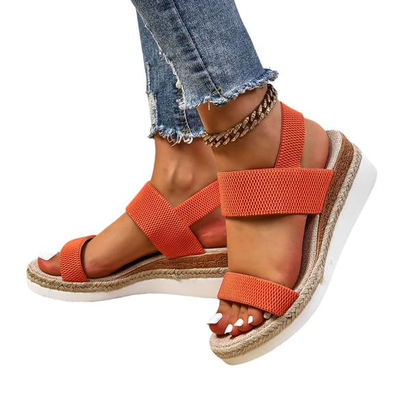 Willtoo Wedge Sandals for Women Dressy Summer, Platform Wedge Sandals for Women, Open Toe Ankle Strap Wedge Heels Sandals