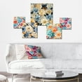 thumbnail image 2 of Designart "Dreamy Blue Boho Florals" Floral Wall Art Set Of 5 - Blue Cottage For Bedroom Wall Art Set, 2 of 6
