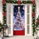 thumbnail image 4 of Cortina de puerta navideña con decoración navideña, fondo con escena navideña, 4 of 5
