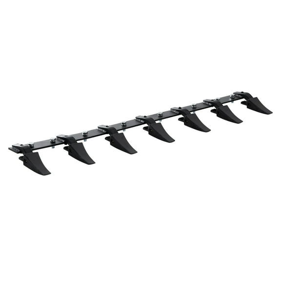 VEVOR Bucket Tooth Bar, 60'', Heavy Duty Tractor Bucket 7 Teeth Bar for Loader Tractor Skidsteer, 4560 lbs Load-Bearing Capacity Bolt On Design, for Efficient Soil Excavation and Bucket Protection