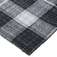 thumbnail image 3 of Moya Farmhouse Plaid, Handmade Rug, Blackand White, 4ft x 6ft Accent Rug, 3 of 6