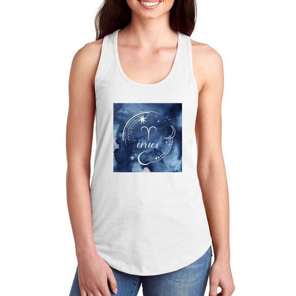 Watercolor Astrology I Racerback Tank Women -Grace Popp Designs, Female x-Large
