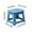 Blue, variant on Folding Step Stool,Portable Foldable Stools,Durable Outdoor Folding Stool Lightweight Plastic Fishing Stool,Non-slip Space-Saving Design Collapsible Stool for Kitchen Bathroom Bedroom Garden