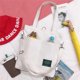 thumbnail image 5 of Bolso de hombro informal, bandolera de Color sólido, bolso de mano con correa ajustable, bolso de gran capacidad a la moda, para oficina, universidad, damas, blanco Inevent AP010303-01B, 5 of 7