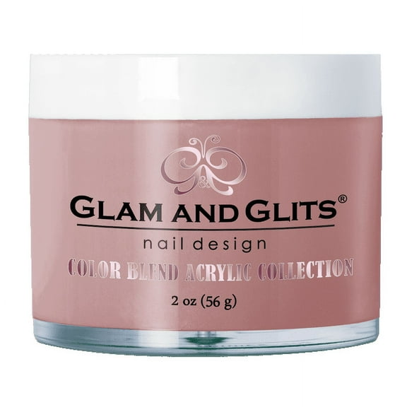 GLAM & GLITS - Nail Acrylic Color Powder from BLEND Collection 2oz/jar - COVER - MEDIUM BLUSH - BL3059