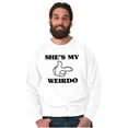 thumbnail image 6 of Funny Cute Matching Set Weird Couple Men's Crewneck Sweatshirt Brisco Brands L, 6 of 7