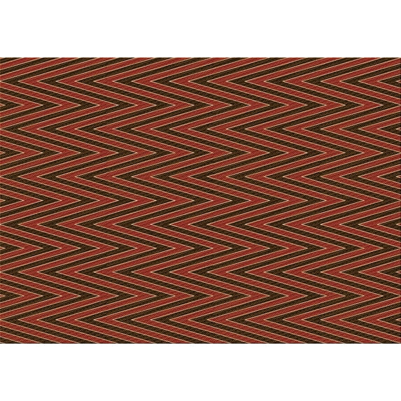 Ahgly Company Indoor Rectangle Patterned Red Fox Red Area Rugs, 8' x 10'