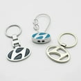 thumbnail image 4 of Metal/Leather Car Keychain Badge Emblem For Hyundai Elantra Kona i10 i20 i30 ix25 ix35 Tucson N Line Key Chain Rings Accessories, 4 of 10