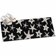 thumbnail image 2 of Hallway Runner Rug 2'x6', Black Starfish Coastal Kitchen Runner Rugs Non-Slip Carpet Mats, Nautical Summer Ocean Abstract Art Bedside Rugs Runners Washable Floor Carpet for Bathroom Laundry Room, 2 of 8