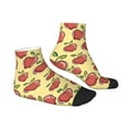 thumbnail image 3 of Bingfone Apple Design Patterned Men'S Women'S Casual Cotton Socks, 3 of 9