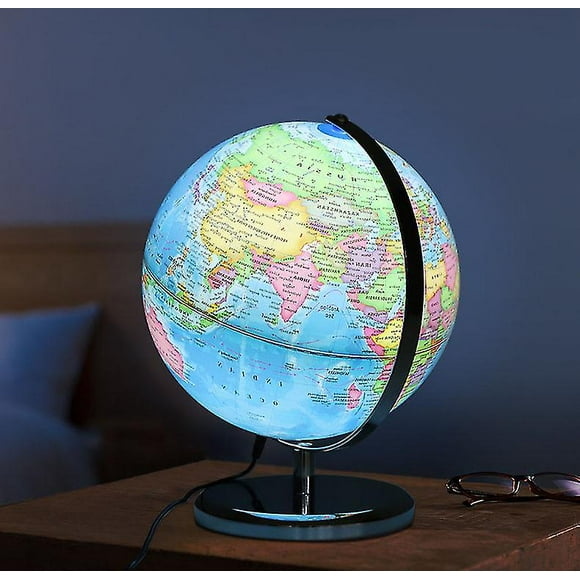 Geography Teaching World Map Globe 20/25/32 Cm Diameter Illuminated Globe With Led Lights World Globe