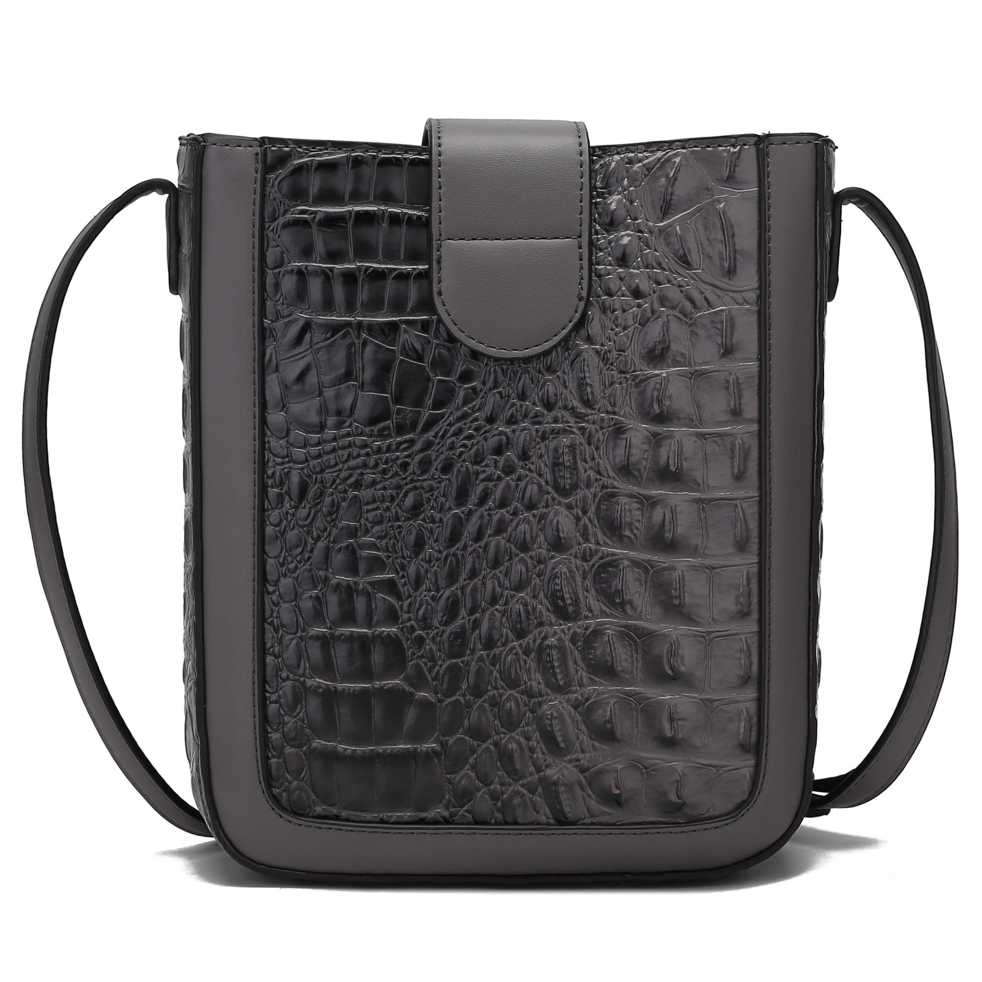 MKF Collection Molly Women Crossbody Bag Vegan Leather Handbag Crossover by Mia K - Black