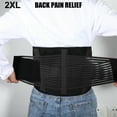 thumbnail image 7 of Unique Bargains Breathable Back Brace Lumbar Support Mesh Design Adjustable Straps Lower Back Brace Black Size 2XL, 7 of 7