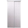 Home Décor Innovations 106 Series 6-panel Design Bypass Door, White, 60x80in.