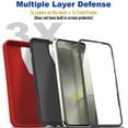 thumbnail image 4 of For Samsung Galaxy S24 Plus / Galaxy S25 Plus Case Shockproof Dust / Drop proof Heavy Duty Rugged Protectie Cover 3 in 1 Layers Case For Galaxy S24 Plus S25 Plus 6.7'' Red, 4 of 9