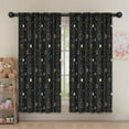 thumbnail image 5 of Blackout Kids Curtains,Black Gold Zodiac Sun Moon Pattern Childrens Insulated Curtains Set Of 2,Bedroom Essentials,Toddler Room Decor 52x63in(132x160cm), 5 of 5