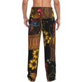 thumbnail image 3 of Daiia Embroidery Chicken Rooster Men's Sleep Pant with Pockets and Drawstring,Pajama Pants-X-Large, 3 of 9