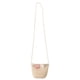 thumbnail image 1 of EeaseMX Bolso bandolera de paja para niñas, tejido a mano con encaje floral, ideal para playa (beige, color de flor al azar), 1 of 7