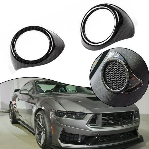 SPRING 1 Set Car A Pillar Door Stereo Speaker Cover Trim Carbon Fiber Interior Accessories ford For Mustang 2015 2016 2017 2018