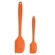 thumbnail image 1 of Silicona Espátula Juego 2uds Calor Resistente Cocina Goma Tornero Anti-adherente Espátula para Cocinar Hornear y Mezclar naranja, 1 of 7