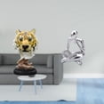 thumbnail image 2 of Escultura de cabeza de tigre, estatua abstracta de lector, figura de mesa, cabeza de animal de resina, estatua moderna, artesanía única, adecuada para, 2 of 8